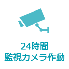24時間監視カメラ作動